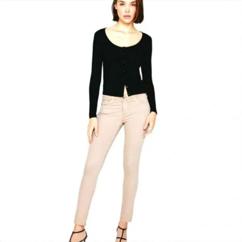 AG ADRIANO GOLDSCHMIED The Legging Super Skinny Ankle in Pale Pink Cream 28R